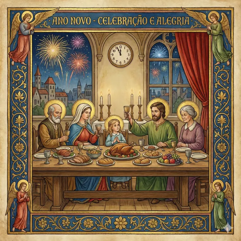 Oração para Ceia de Ano Novo