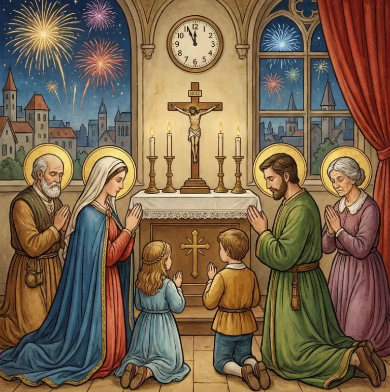 Oração Católica de Ano Novo para Começar o Ano com Bênçãos